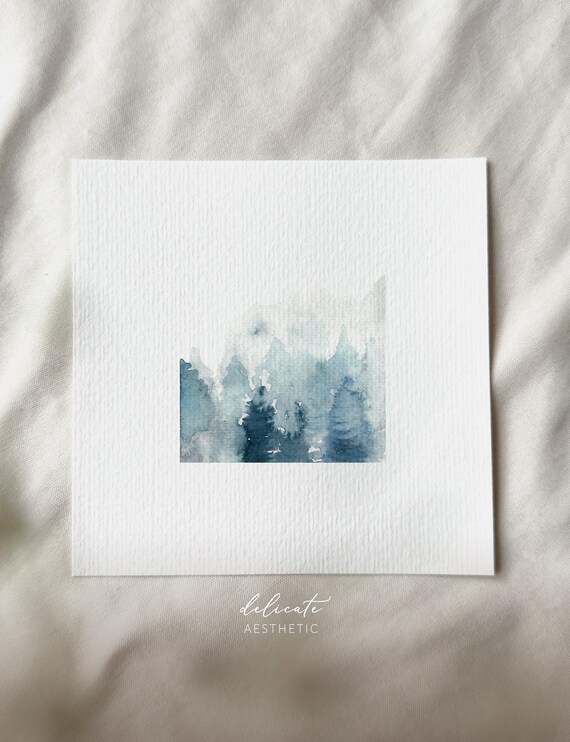 Winter's Tale - Miniature Art Print - Print after my original watercolor | DelicateAesthetic