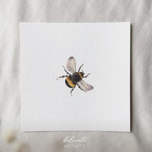 Hummel - Miniatur Kunstdruck - Druck nach meinem Original Aquarell | DelicateAesthetic