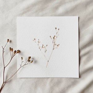 Wildflowers - miniature art print based on original watercolor