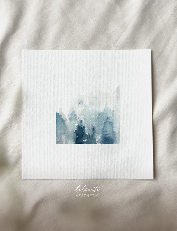 Winter's Tale - Miniature Art Print - Print from my Original Watercolor | DelicateAesthetic