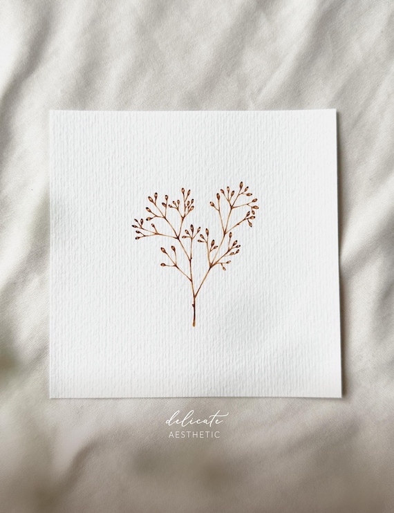 Rainkohl - Miniature Art Print - Print after my original watercolor | DelicateAesthetic