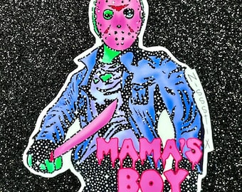 Freitag der 13te Jason Voorhees Aufkleber: Wasserfester Vinyl-Aufkleber
