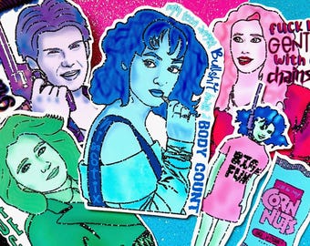 Set di adesivi ispirato a Heathers / Decalcomanie in vinile ispirate al film cult degli anni '80