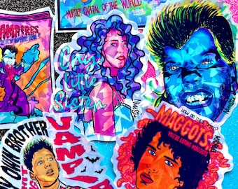 The Lost Boys Sticker Set: 80s Vampire Movie Holo Vinyl Stickers