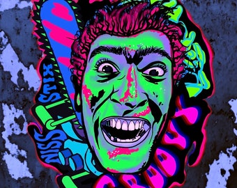 Groovy Ash EVIL DEAD 2 | Glossy Vinyl Sticker for Laptops, iPhones, Hydroflasks | Planner and Craft Supplies | Cult Classic