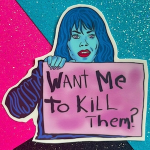 Vicki Vallencourt 'The Waterboy' Glossy Vinyl Sticker