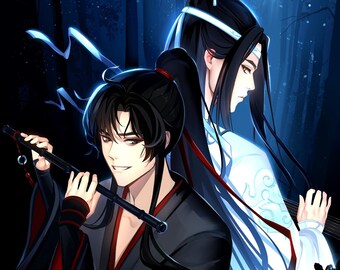 Mo Dao Zu Shi Wei Wuxian and Lan Wangji Art Print - Etsy