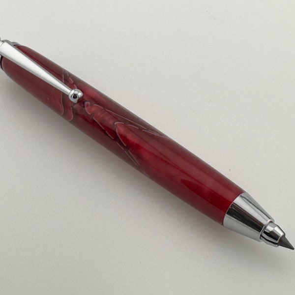 Sketch Pencil - Crimson Acrylic and Chrome 3MM