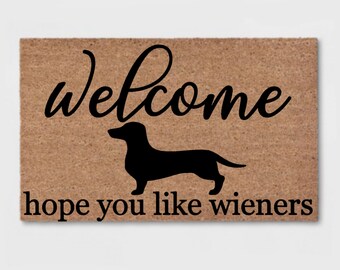 dachshund through the snow doormat