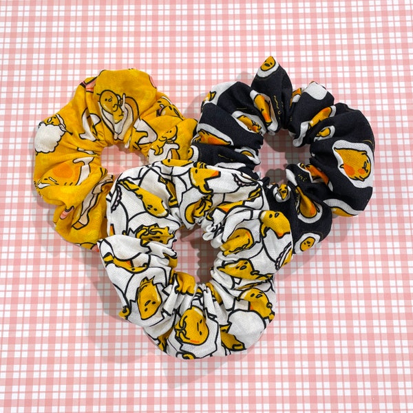 Hair Scrunchie - lazy egg, fried egg, cute egg, Japanese cute characters