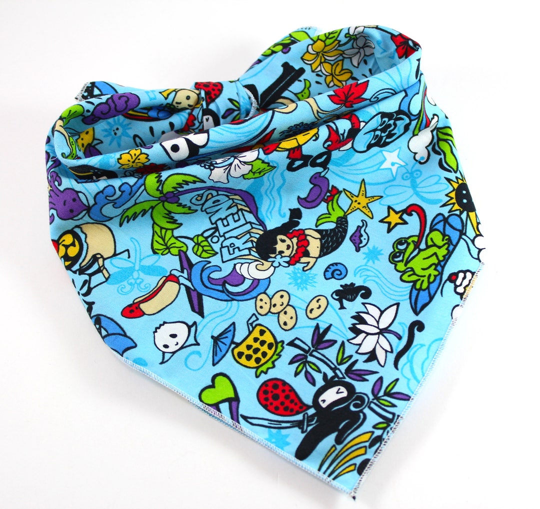 Dog Bandana Pet Bandanas Hawaii Style Dog Bandana, Asian Print Bandana