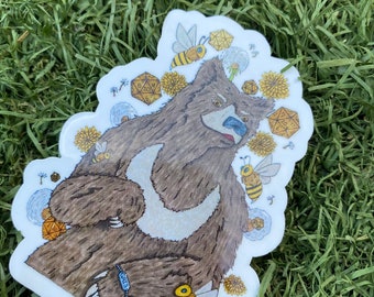 Gris: The Bearfolk Stickers- 3”x3”- Alcohol Markers - traditional Art - dnd