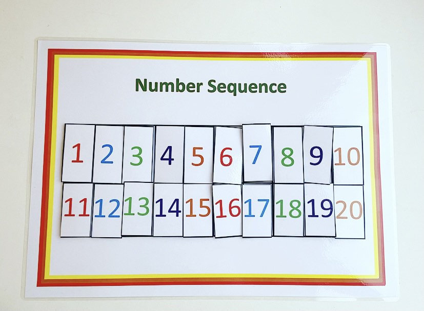 Number Sequence Worksheet 1-20 - Etsy UK