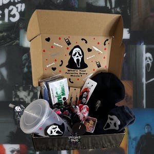 Movie Night Box | Horror Fans| Gift Box | Gift Set | Cold Cup | Tumbler | Custom