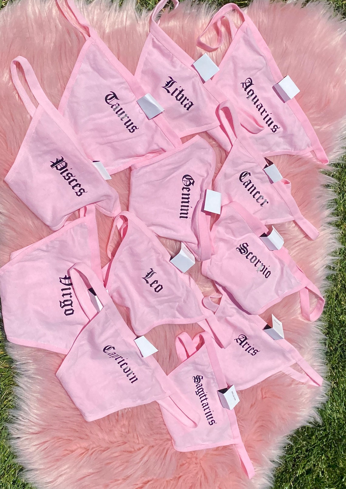 Zodiac Sign Custom Thong Panties Underwear Gifts for Her Astrology Etsy