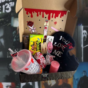 Movie Night Box | Horror Fans| Gift Box | Gift Set | Cold Cup | Tumbler | Custom