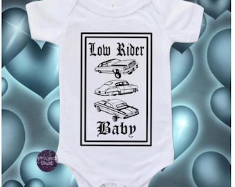 Op maat gemaakte babyrompers en kindershirts | Low Rider | Klassieke auto's | Oudjes
