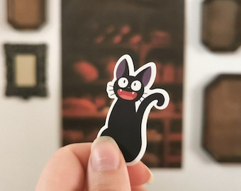 Jiji Black Cat Sticker - Kiki's Delivery Service Fanart