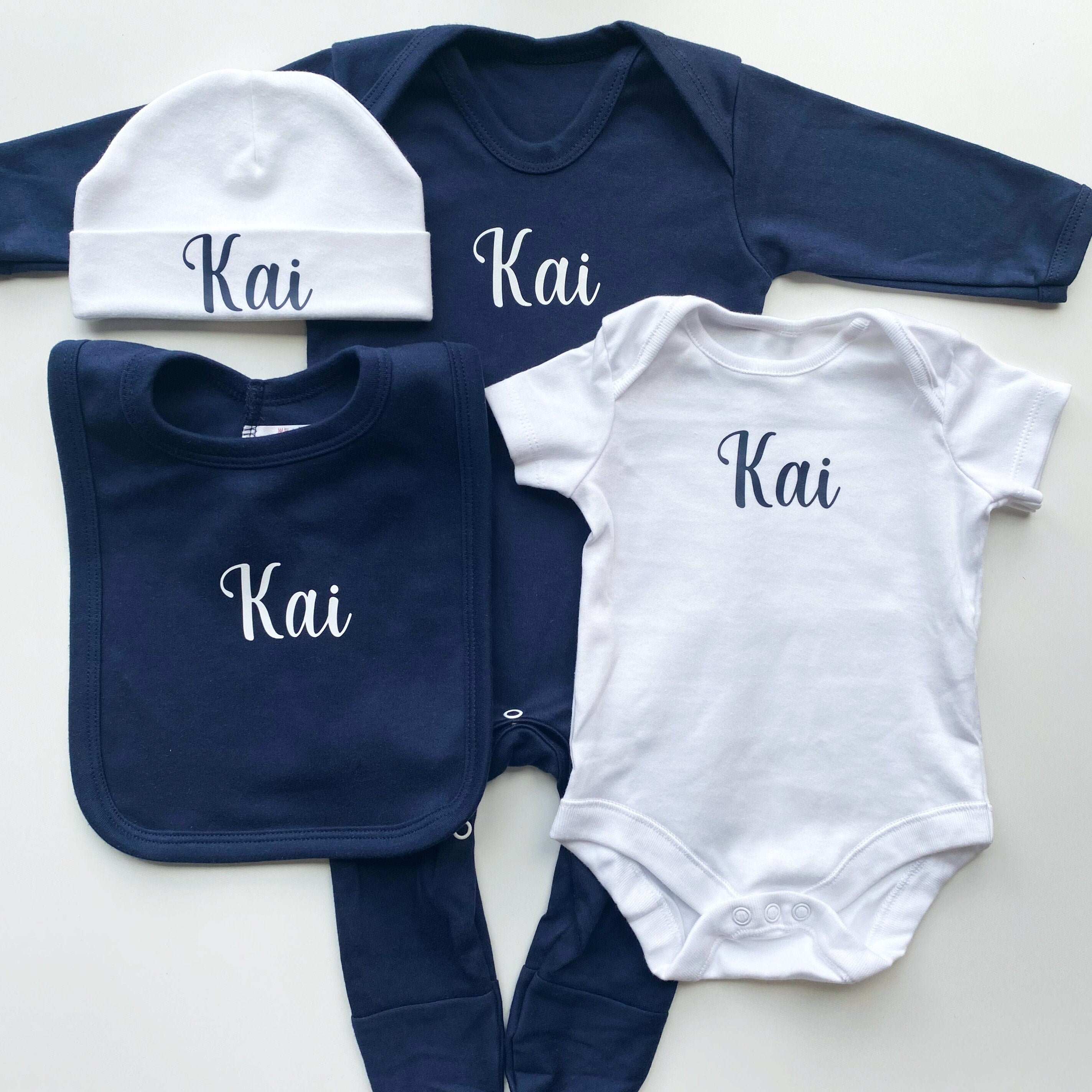 Personalised Baby Set Unisex Baby Gift Set Personalised Etsy