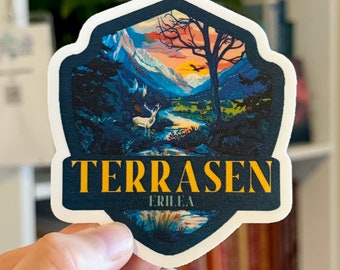 Terrasen Reading Passport Sticker,Small (Kindle) or Large Size, Aelin Ashryver Galathynius, Queen of Terrasen, TOG, Throne of Glass