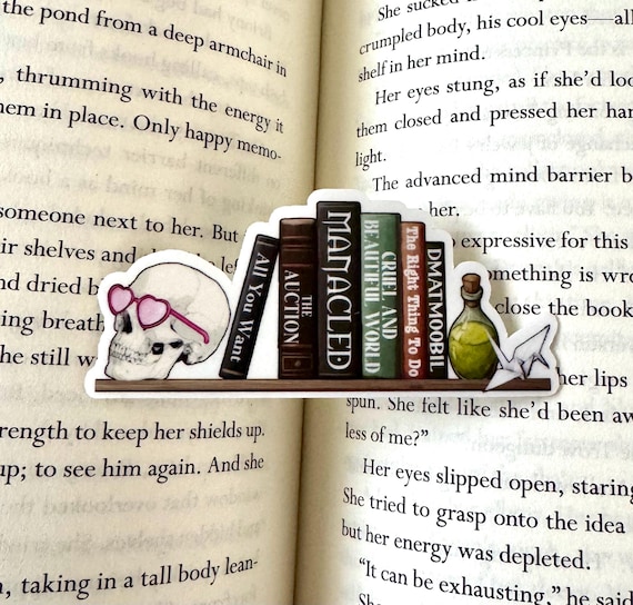 Dramione Bookshelf Vinyl Sticker, Manacled Fanfic Inspired