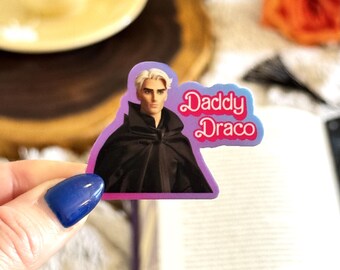 Pegatina de Papá Draco / Vinilo adhesivo de Dramione inspirado en Barbie / Pegatina Kindle de AO3 con temática literaria