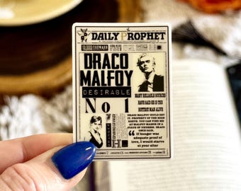 Adesivo per Kindle Dramione AO3 Fanfic, Draco, Mago Appassionato di Libri, Giornale, Vinile Opaco