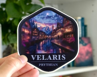 Velaris Reading Passport Vinyl Sticker, ACOTAR Inspired