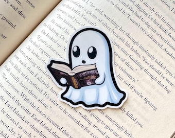 Adesivo in vinile alchemico Ghost Reading, adesivo Kindle, SenLinYu
