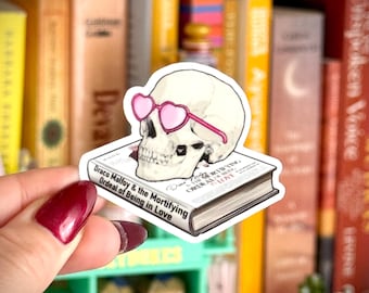 Dramione Fanfic Sticker, Draco, Skull with Heart Glasses