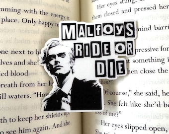 Dramione Fanfic Vinyl Sticker, Draco, Ride or Die