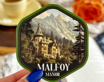 Pegatina de la Mansión Draco, calcomanía de Dramione, vinilo mate para Kindle Bookish, regalo para fanfics de AO3