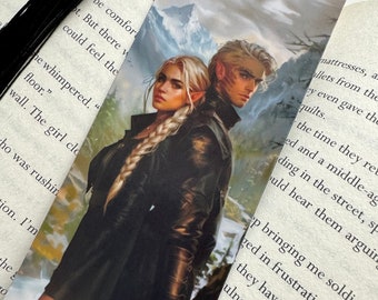 Aelin and Rowan Whitethorn Bookmark, Celaena Sardothien, Aelin Ashryver Galathynius, Queen of Terrasen, TOG, Throne of Glass