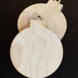 Lot of 10 Pieces Wood Christmas Tree Ornament Blanks 1/4&quot; Thick x 3&quot; Wide x 3-3/4&quot; Tall