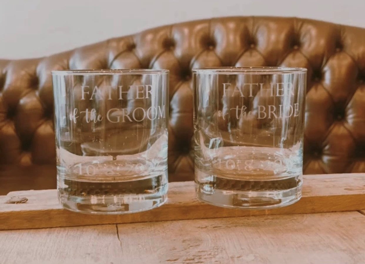 Custom engraved whiskey glasses includes 2 glasses etsy