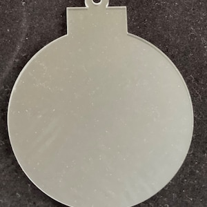 Lot Of 10 Pieces - Clear Acrylic Christmas Ornament Blanks 1/8&quot; Thick x 3&quot; Wide x 3-3/4&quot; Tall