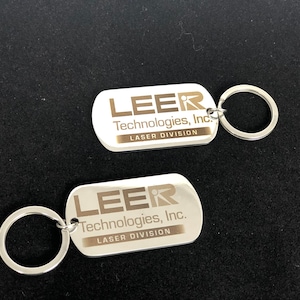 Stainless Steel Laser Engraved Customized Keychain