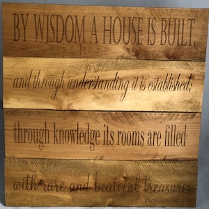 Palettenholz Wandschild mit Wunschtext