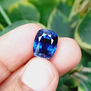 Natural Blue Sapphire 8.50 Ct. Faceted Cushion Shape Cut Polish Extremely Pleasant & Attractive, Flawless Loose Gemstone For Engagement Ring