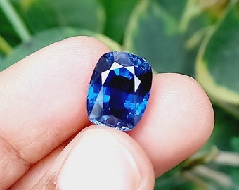 Natural Blue Sapphire 8.50 Ct. Faceted Cushion Shape Cut Polish Extremely Pleasant & Attractive, Flawless Loose Gemstone For Engagement Ring