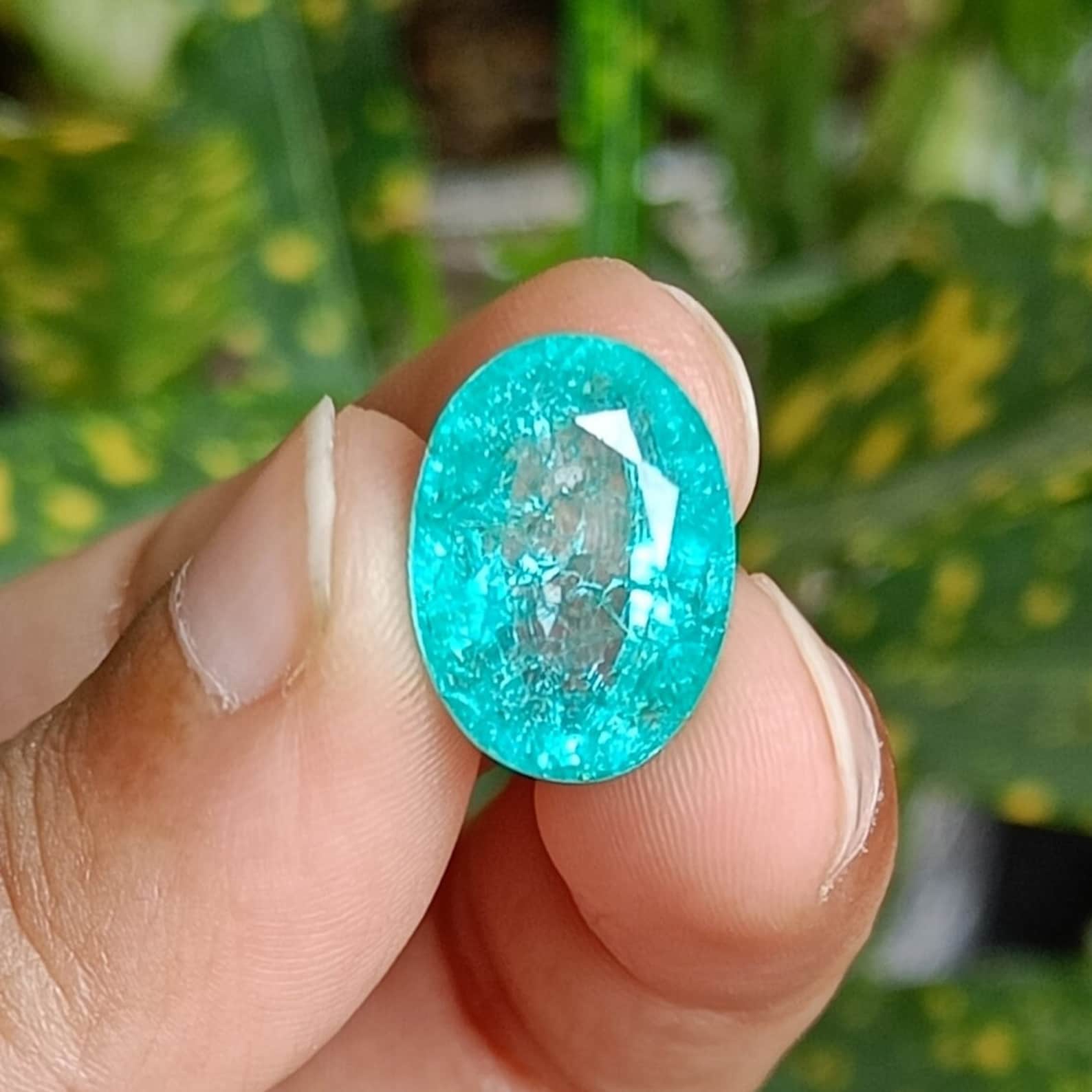 Paraiba Tourmaline Neon Blue Brazilian 8.90 Cts.loose Gemstone ...