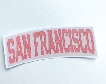 San Francisco California Sticker | waterproof | weatherproof