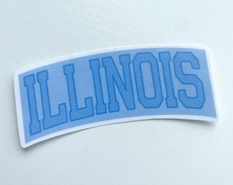 Illinois Sticker | waterproof | weatherproof