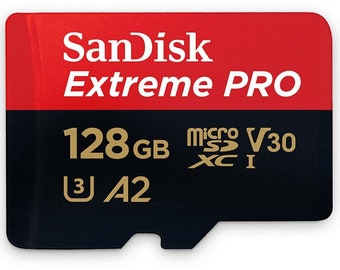 Carte SDHC SDXC UHS-I SanDisk Extreme pro sd 32 Go 64 Go 128 Go 256 Go jusqu'à 200 Mo/sO