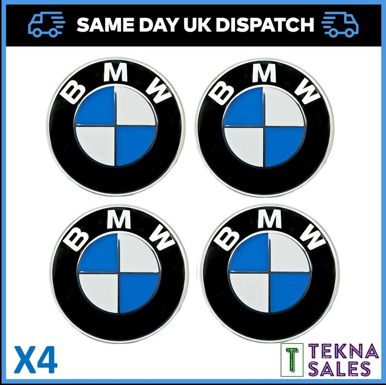 BMW Alloy Wheel Center Cover Hub Cap Badges for Most 1 3 5 7 Series X6
