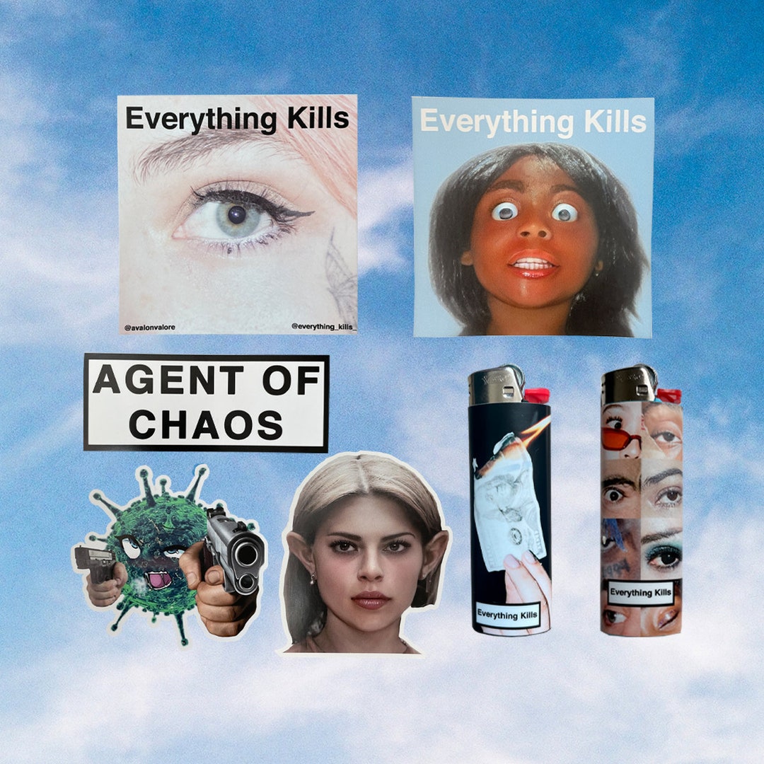 Everything Kills Sticker Pack With Optional Lighters Etsy