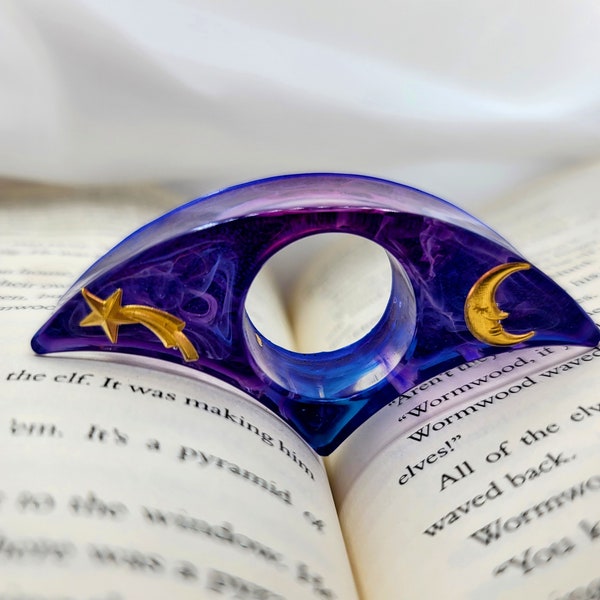 Galaxy Charm Page Holder | Aesthetic Book Page Holder | Thumb Page Holder | Book Accessories | Bookmark | Bookworm Gift | Mother's Day Gift