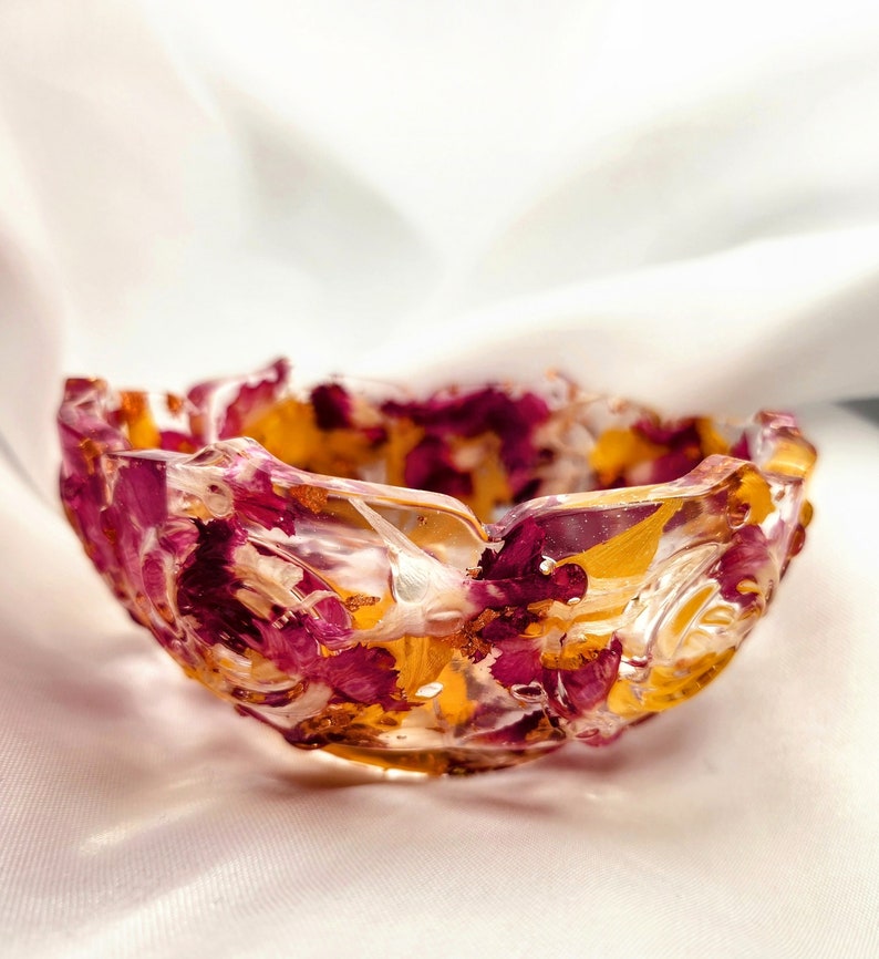 Floral Keepsake Jewelry Dish | Bridal Bouquet Preservation | Resin Floral Dish | Bridal Gift | Floral Preservation | Custom Memorial Gift