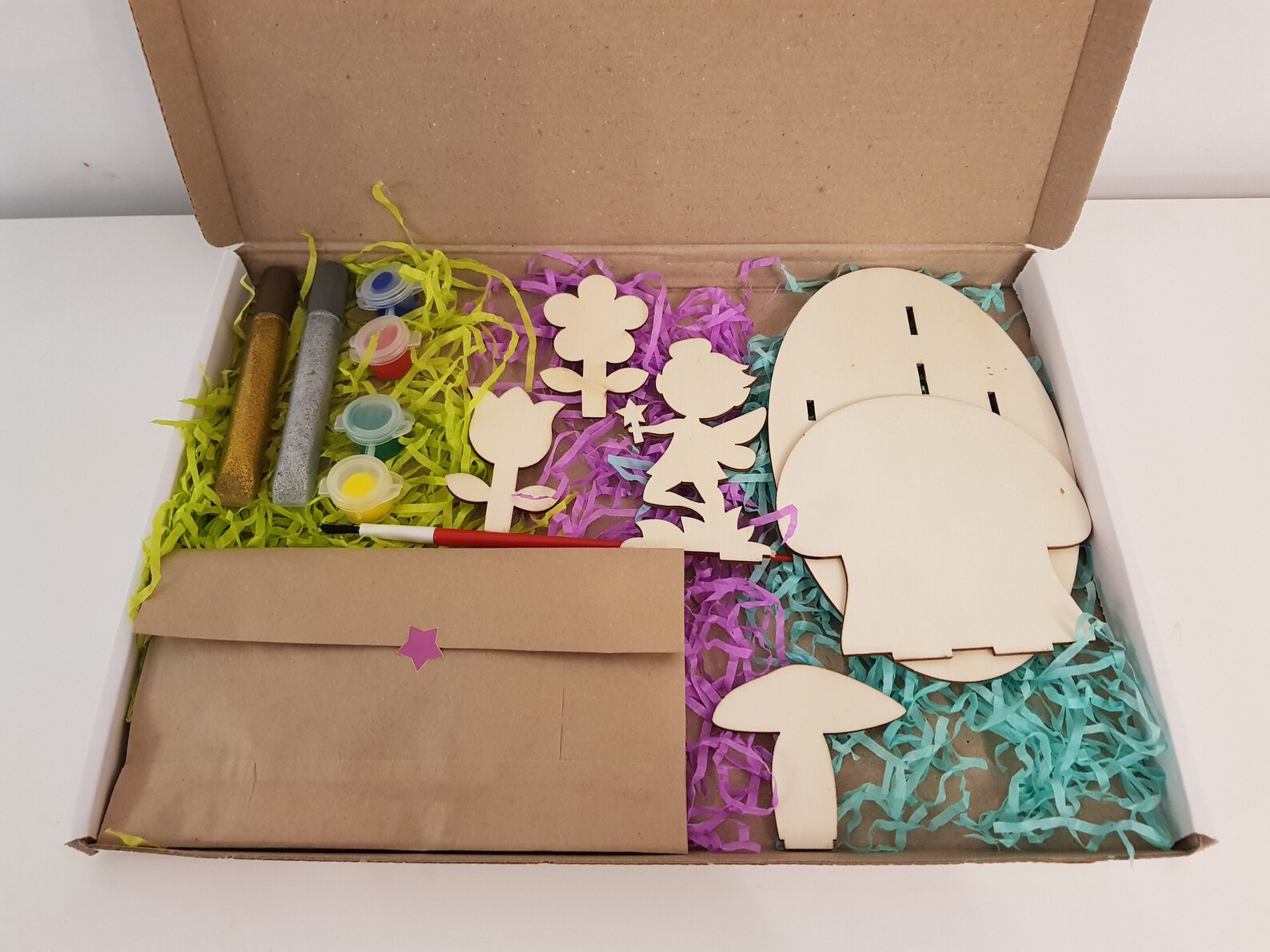 Children's paint your own fairy garden craft kit Etsy