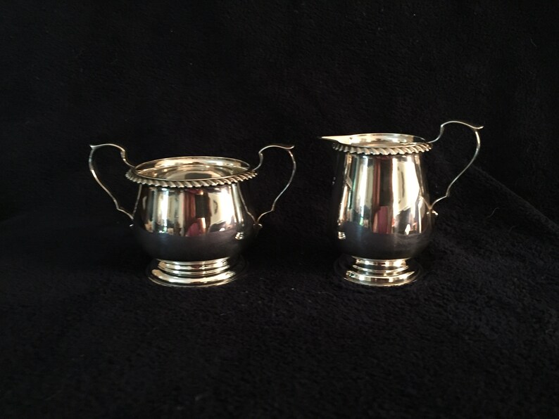 Vintage Sterling Silver Creamer and Sugar set by J. Wagner Etsy